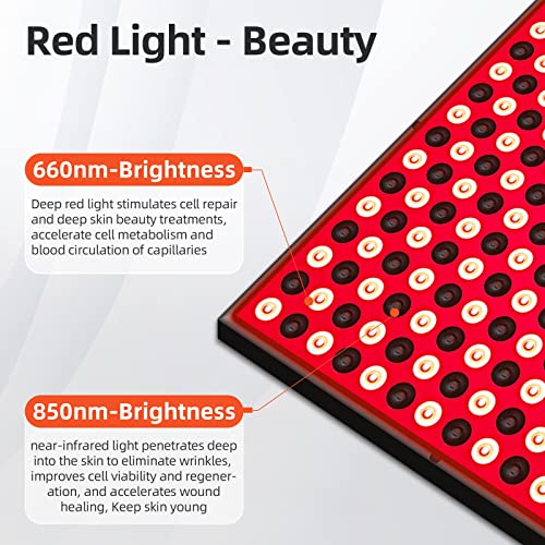 TherapSky Red Light Therapy Device 45W LED Red Infrared Light Therapy Lamp w/Remote Control and Timer therapsky uk supplements
