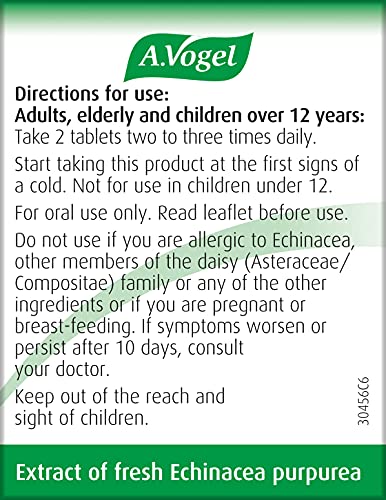 A.Vogel Echinaforce Echinacea Tablets | Relieves Cold & Flu Symptoms by Strengthening A.Vogel uk supplements