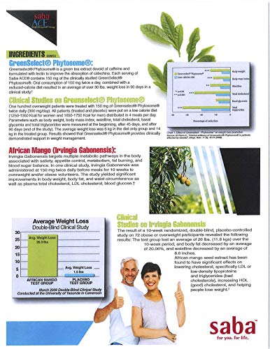Saba ACE™- Weight Management, Suppress Hunger, Boost Energy, Enhance Mood Saba uk supplements