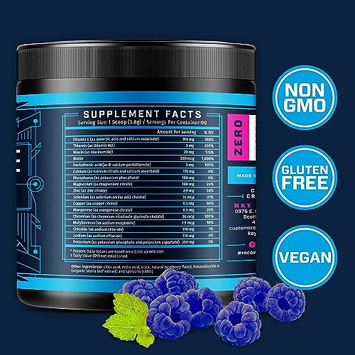 KEY NUTRIENTS Multivitamin Electrolytes Powder No Sugar - Tempting Blue Raspberry KEY NUTRIENTS uk supplements