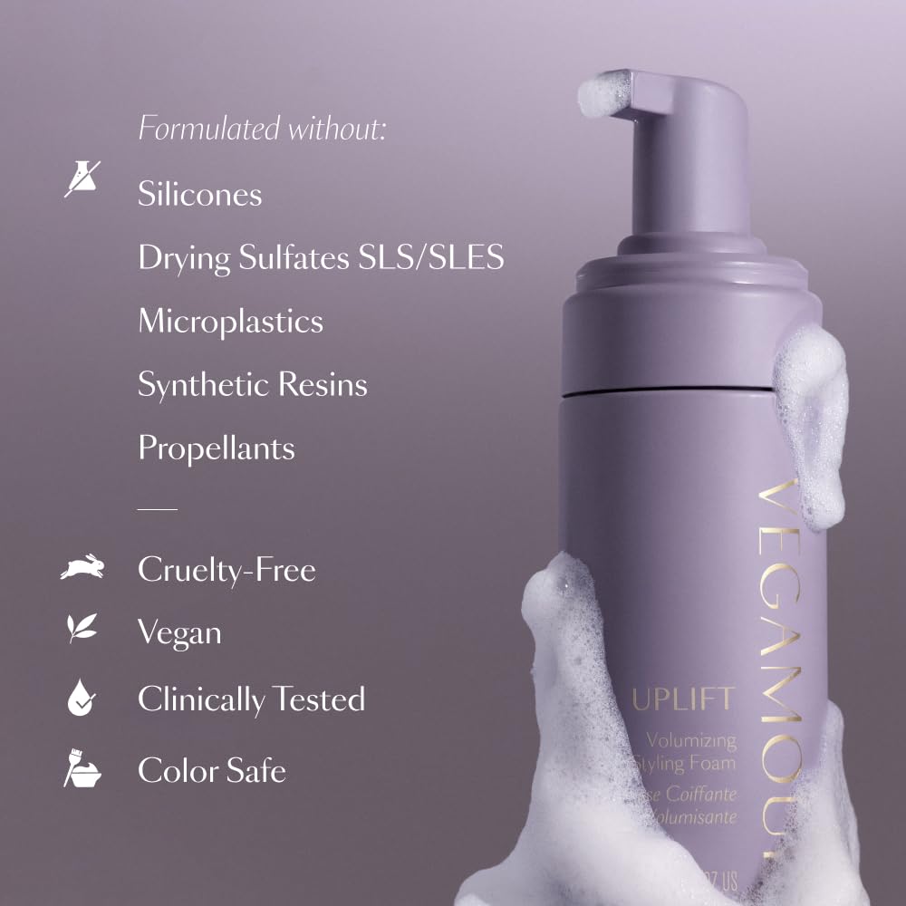 Uplift Volume Trio Kit with Shampoo, Conditioner, & Styling Foam for Volumizing & Fuller Looking Hair VEGAMOUR uk supplements