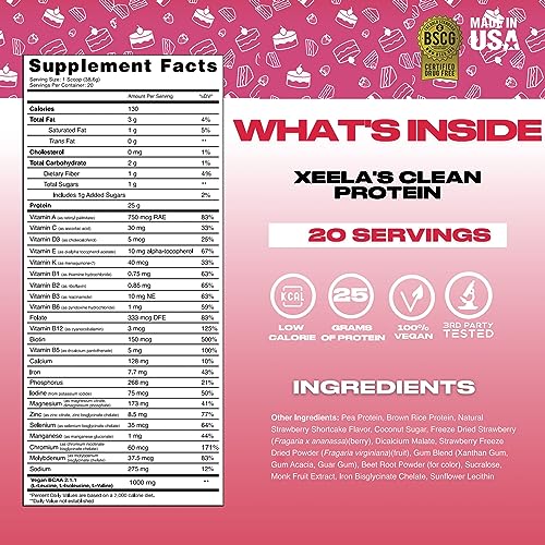 XEELA Plant Based Vegan Protein Powder - Independently Tested - 25g High Protein XEELA uk supplements