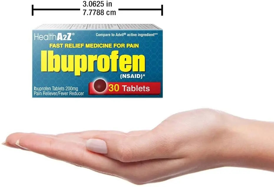 HealthA2Z® Ibuprofen Caplets 200mg | Pain Reliever & Fever Reducer | 24 Packs of 30 Tablets (720 Tablets Total) | Value Pack | NSAID HealthA2Z uk supplements