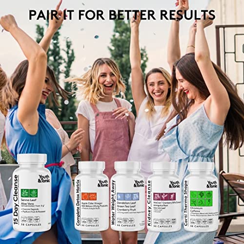Youth & Tonic 15 Day Colon Cleanser & Detox for Waste Loss to Feel Lighter Youth & Tonic uk supplements