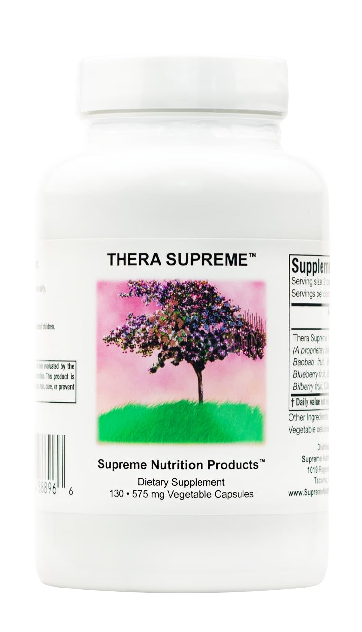 Supreme Nutrition Thera Supreme, 130 Pure Herbal Combination Vegetarian Capsules Supreme Nutrition Products uk supplements
