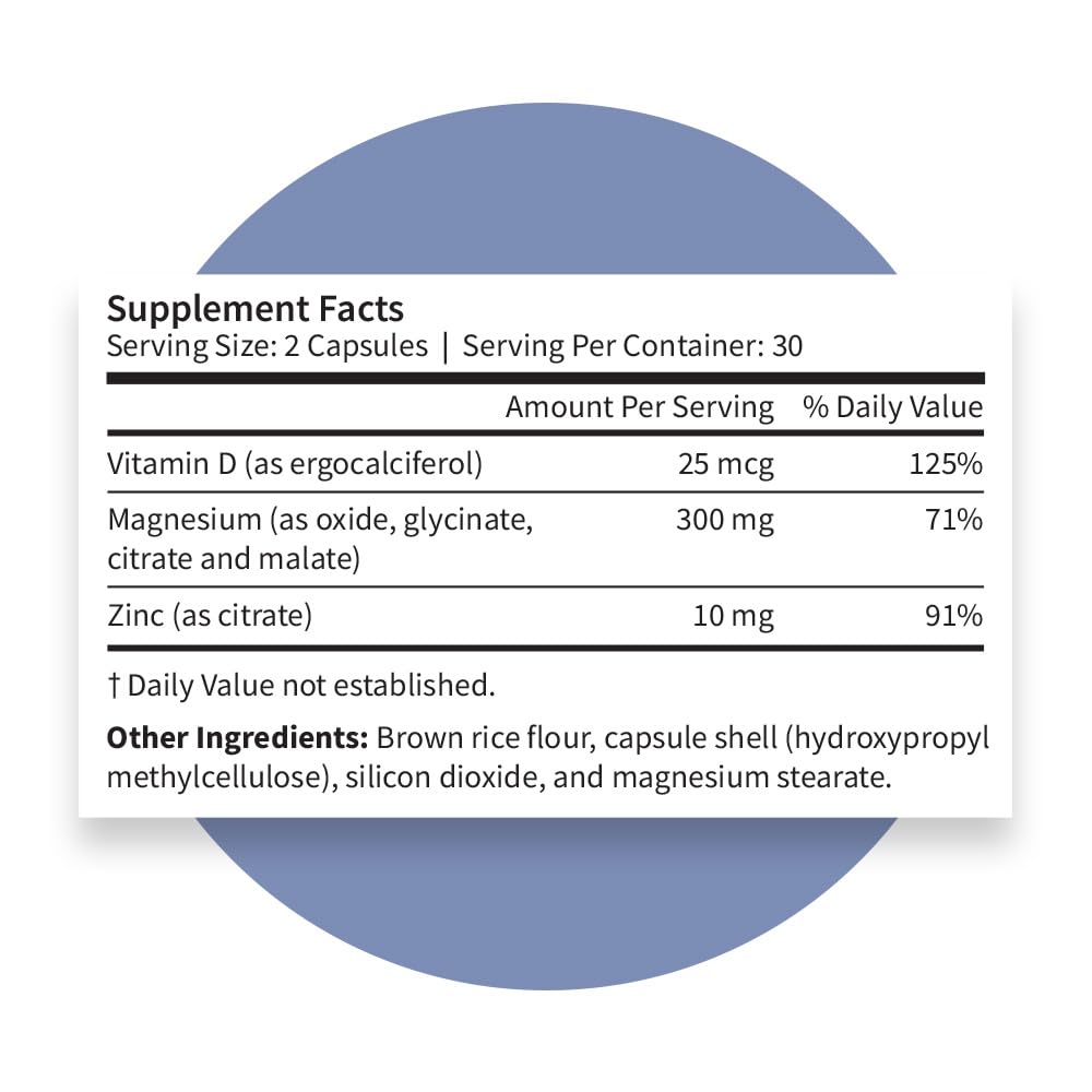 Pattern Wellness Magnesium Complex – Supports Muscle, Bone & Relaxation Health – with Zinc & Vitamin D – Daily Support Formula – 60 Vegan Capsules Pattern Wellness uk supplements