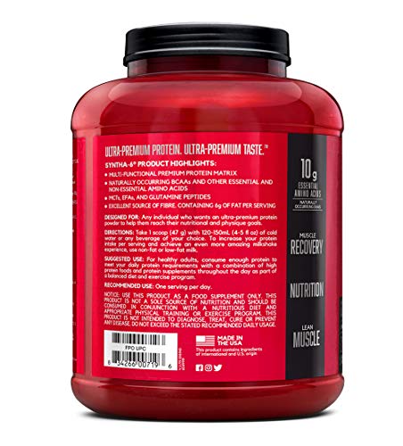 BSN SYNTHA-6 Whey Protein Powder with Micellar Casein, Milk Protein Isolate Powder BSN uk supplements