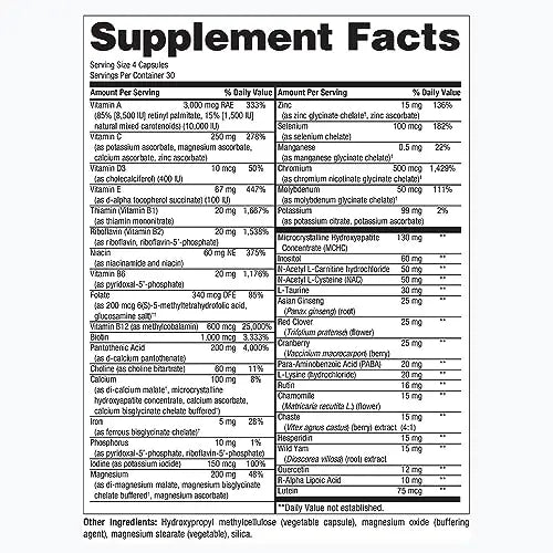 PureFormulas PureMulti for Women - Comprehensive Multivitamin for Women with Essential Nutrients and Herbal Support Womens Daily Multivitamins PureFormulas uk supplements