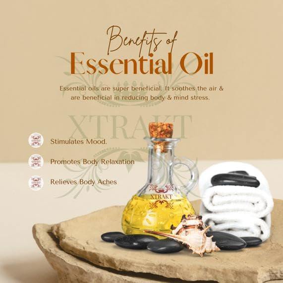 XTRAKT Pure Rose Essential Oil - Therapeutic Grade Aromatherapy Oil for Elegance and Emotional Balance XTRAKT uk supplements