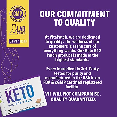VitaPatch Keto Patch with B12 Methylcobalamin and Vitamin Guarana B12 Patch for Energy VitaPatch uk supplements