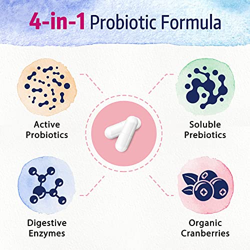 Bonawell Probiotics for Women 100B, with Organic Prebiotic, Cranberry for Feminine Health Bonawell uk supplements