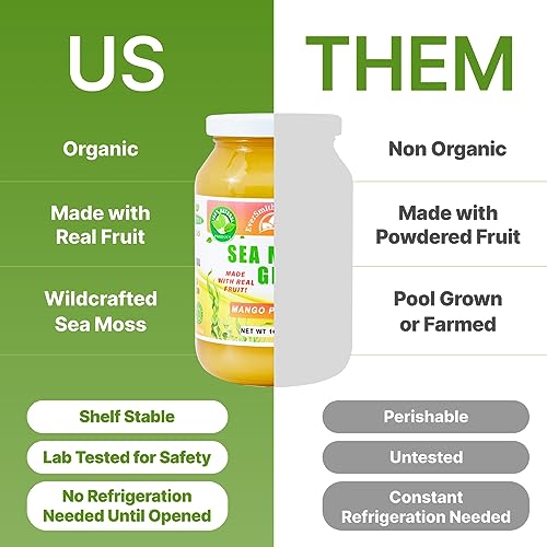 EverSmith Organics - Wildcrafted Irish Sea Moss Gel | Made in USA | Rich in Vitamins EverSmith Organics uk supplements