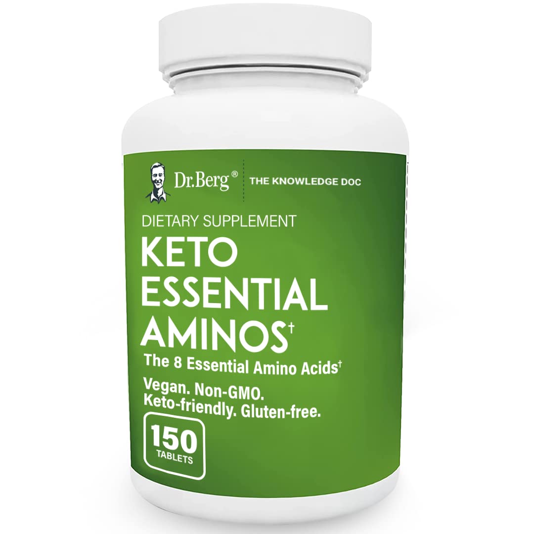 Dr. Berg's Keto Essential Aminos - Contains 8 Essentials Amino Acids -Keto Friendly Dr. Berg Nutritionals uk supplements