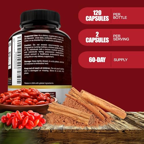 NutriFlair Premium Berberine HCL 1200mg, 120 Capsules - Plus Pure True Ceylon Cinnamon NutriFlair uk supplements