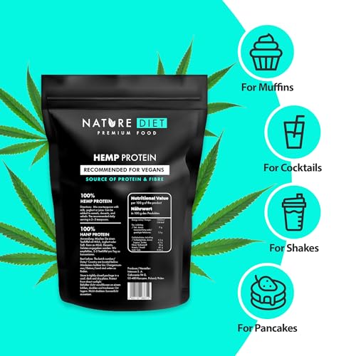 Nature Diet - Hemp Protein 1000g , Vegan , Protein Powder , Plant-Based Nature Diet uk supplements