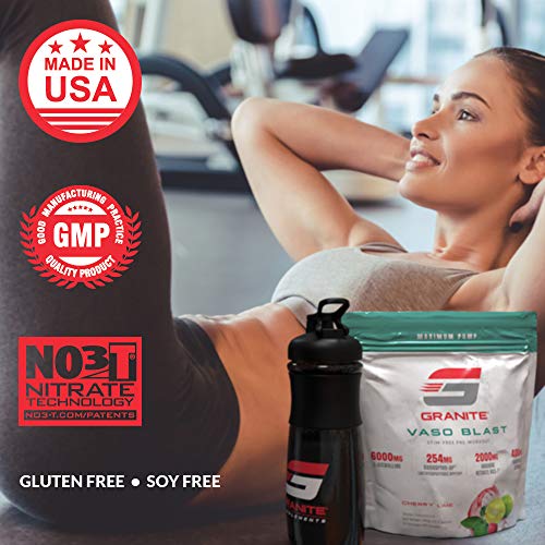 Granite Vaso Blast Advanced 'Stim-Free' Pre-Workout | Supports Vasodialation, NO Conversion Granite Supplements uk supplements