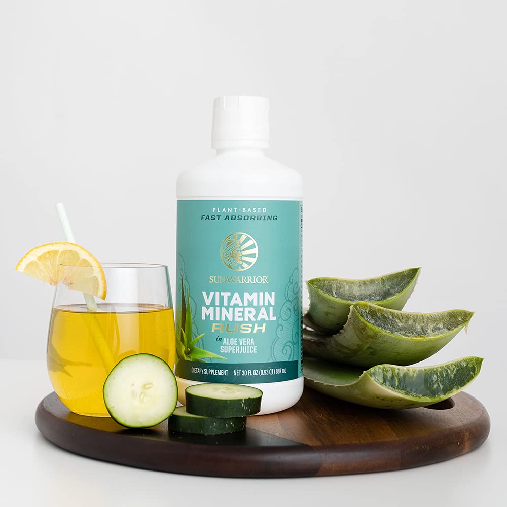 Sunwarrior Liquid Multivitamin Supplements & Minerals Vegan Plant-Based with Aloe Vera for Men and Women | Energy & Immune Support Gluten Sugar Dairy Free | 30 Fl Oz Sunwarrior uk supplements