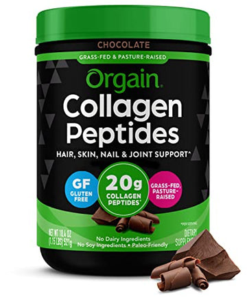 Orgain Hydrolyzed Collagen Powder, 20g Grass Fed Collagen Peptides, Chocolate Orgain uk supplements