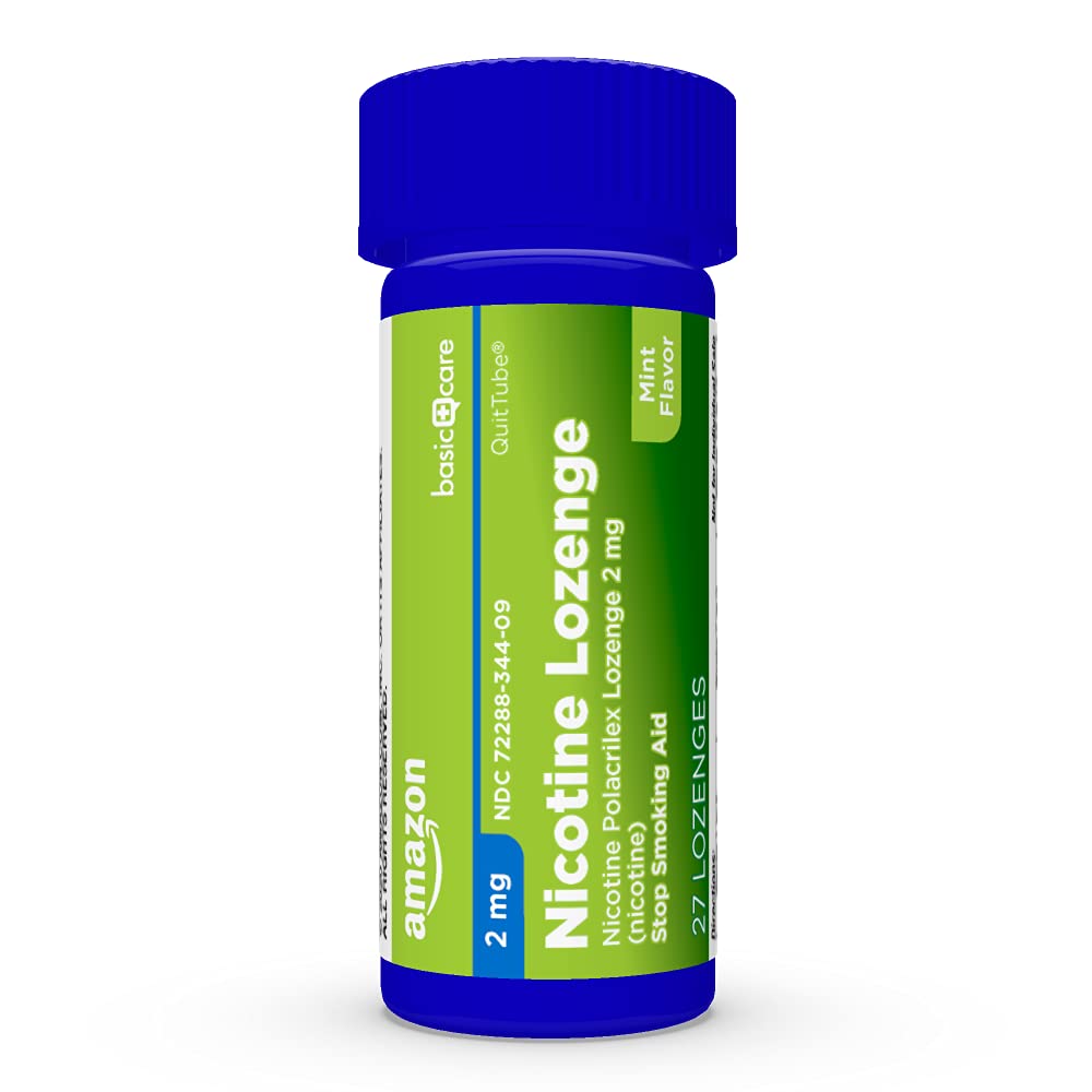 Amazon Basic Care Nicotine Polacrilex Lozenge, 2 mg (Nicotine), Mint Flavor Amazon Basic Care uk supplements