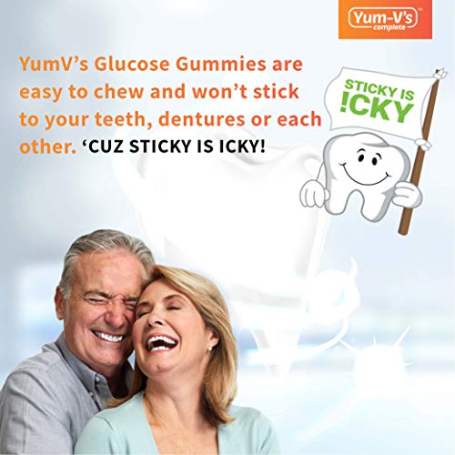 YumVs Complete Glucose Gummies, Raspberry Flavor, (60 Ct); Chewable YUM-V'S uk supplements