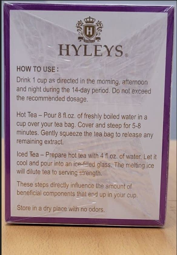 Hyleys 14 Day Weight Loss Tea - 42 Tea Bags (1 Pack), Detox Tea for Cleanse HYLEYS uk supplements