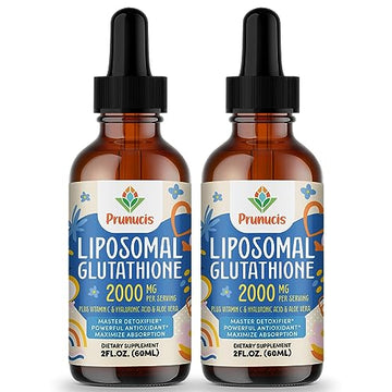 2000MG Liposomal Glutathione Liquid, 98% Absorption, Glutathione Liquid Supplement Prunucis uk supplements