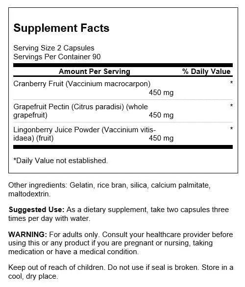 Swanson Urinary Health Complex Triple Herbal Protection Urinary Bladder Health Support 180 Capsules Swanson uk supplements