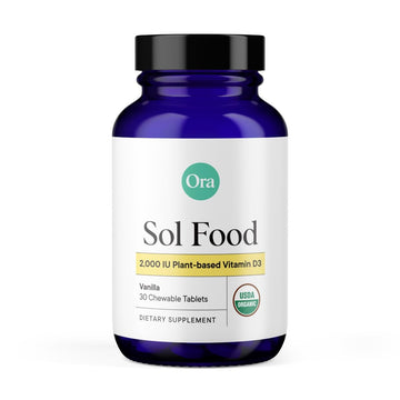 Ora Organic Vitamin D3 2000IU - Vegan Vitamin D Chewables from Lichen for Bone Health, Immune Support, & Mood | Maximum Absorption - 1 Month Supply, 30 Vegan Chewable Vanilla Tablets Ora Organic uk supplements
