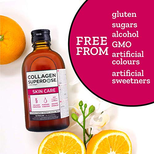Collagen Superdose Skincare by Gold Collagen | Patented Liquid Collagen Peptides Supplement | 10 Powerful and Effective Ingredients | 30 Day Supply COLLAGEN SUPERDOSE by Gold Collagen uk supplements