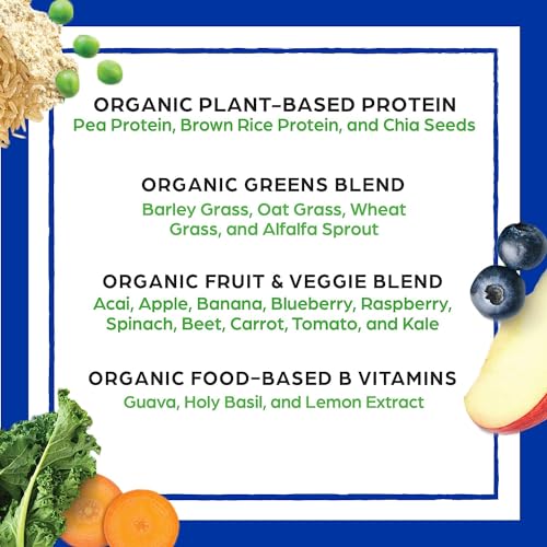 Orgain Organic Vegan Meal Replacement Protein Powder, Vanilla Bean - 20g Plant Based Orgain uk supplements
