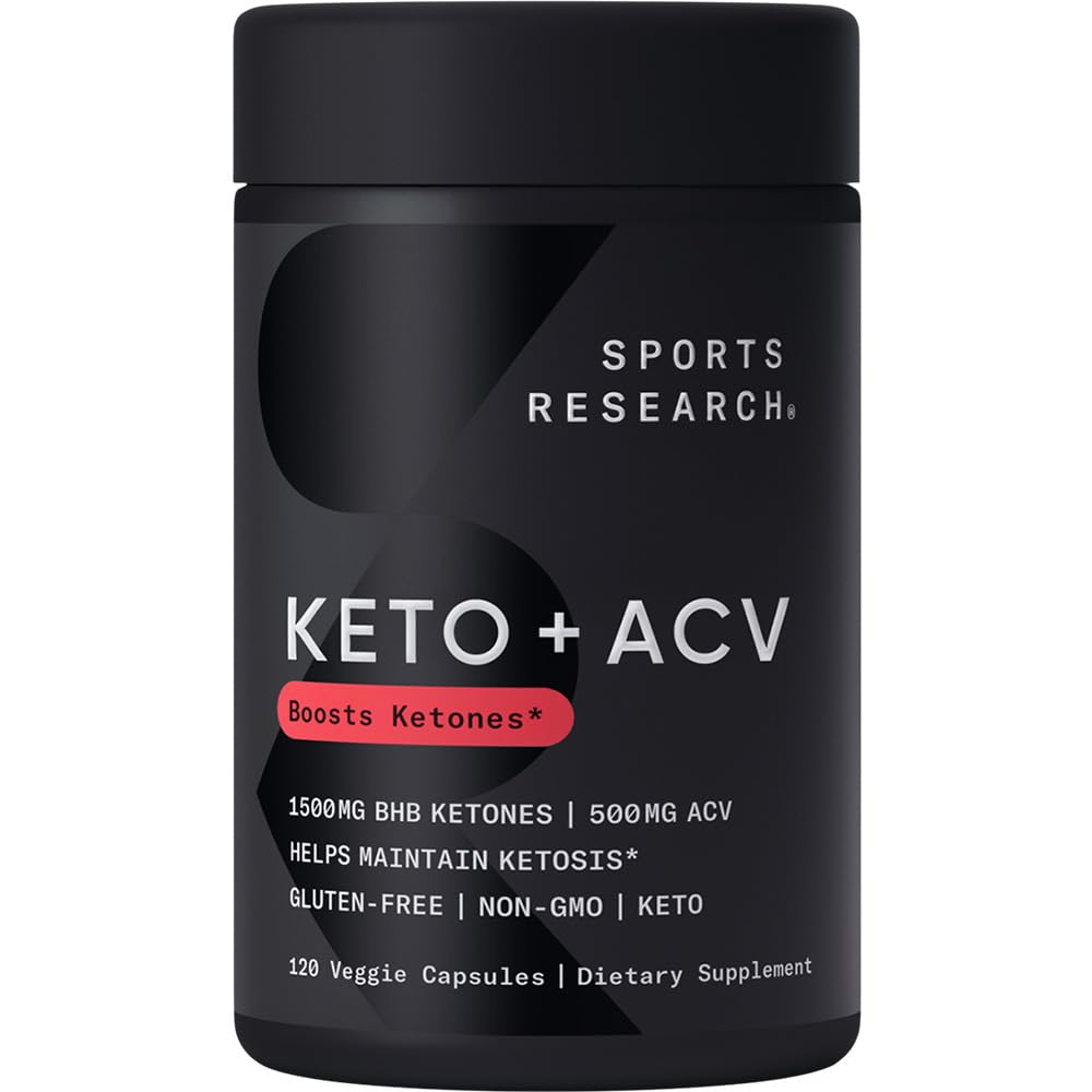 Sports Research® Keto ACV Capsules - Diet Kit System with 500mg of Apple Cider Vinegar Sports Research uk supplements