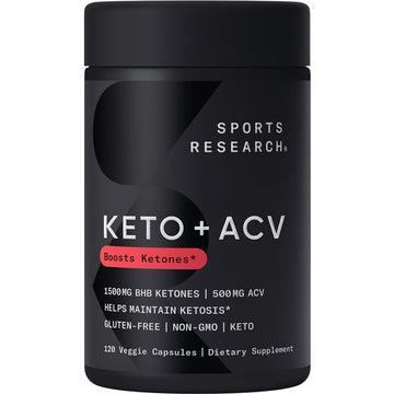Sports Research® Keto ACV Capsules - Diet Kit System with 500mg of Apple Cider Vinegar Sports Research uk supplements