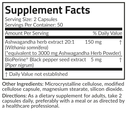 Futurebiotics Ashwagandha Extra Strength Stress & Mood Support with BioPerine Futurebiotics uk supplements