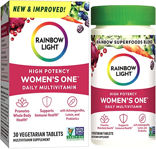 Rainbow Light Multivitamin for Women, Vitamin C, D & Zinc, Probiotics, Women’s One Rainbow Light uk supplements