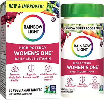 Rainbow Light Multivitamin for Women, Vitamin C, D & Zinc, Probiotics, Women’s One Rainbow Light uk supplements