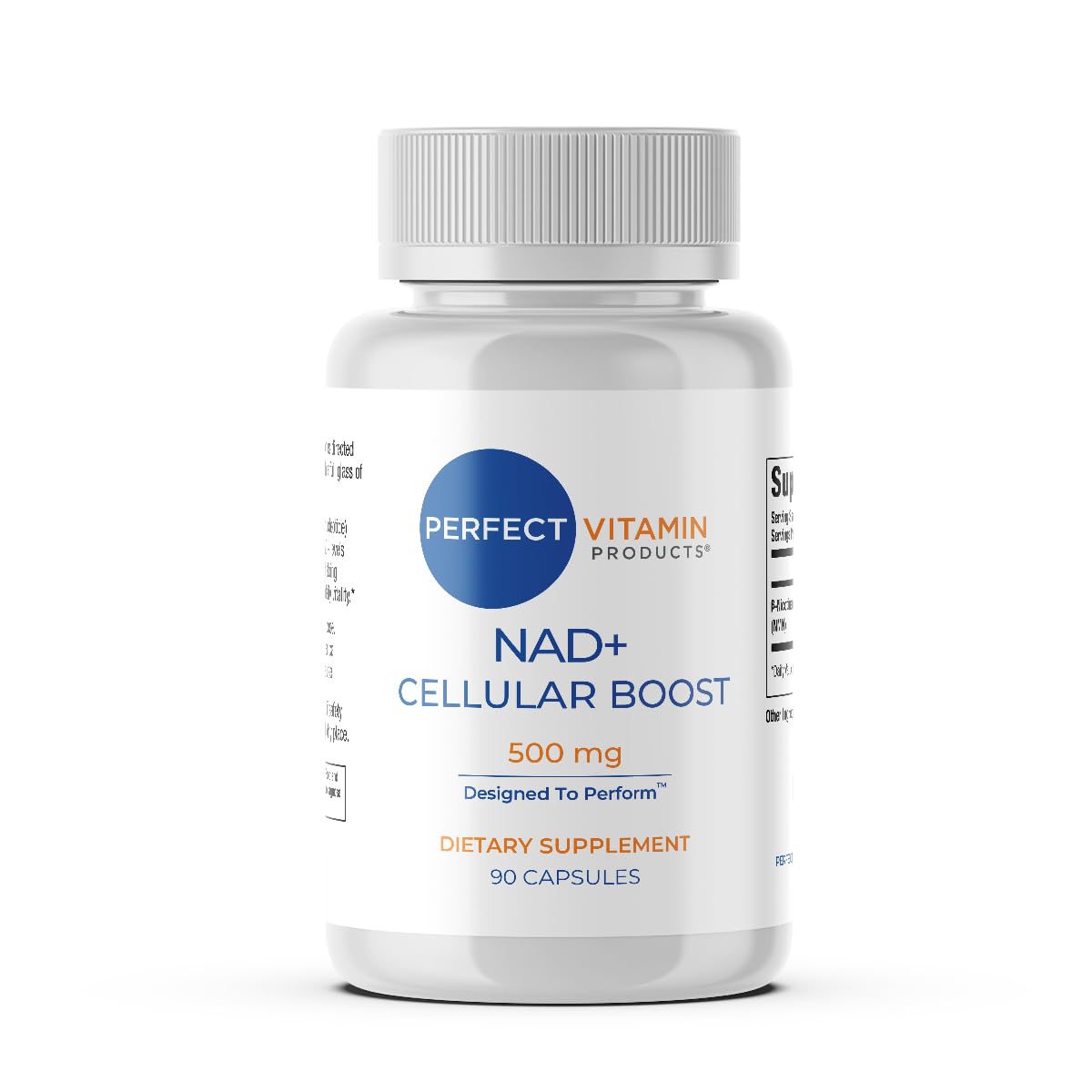 Perfect Vitamin Products NAD+ Cellular Boost – 500mg NMN Supplement for NAD+ Support, Cellular Energy, Brain Clarity & Anti-Aging – Longevity & Recovery Support – 90 Vegan Capsules (30 Servings) Perfect Vitamin Products uk supplements