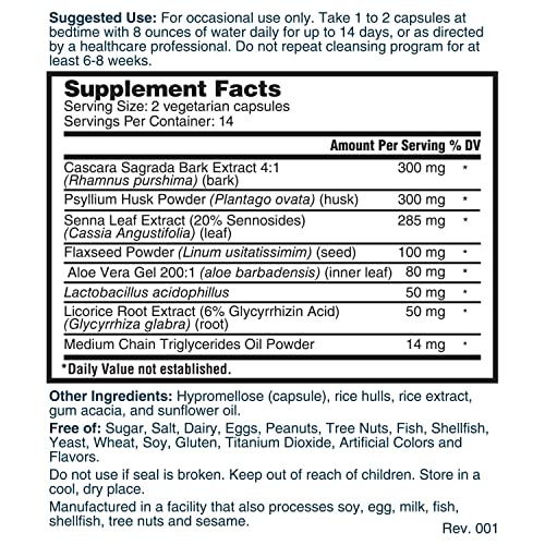 Nature's Lab Gold 14 Day Colon Cleanse* - Blend of Probiotics, Fiber, Flavonoids Nature's Lab uk supplements