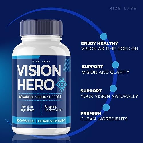 (5 Pack) Vision Hero Capsules - Vision Hero Eye Health Supplement for Healthy rize labs uk supplements