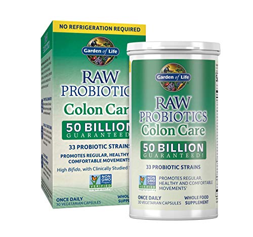 Garden of Life RAW Probiotics Colon Care Shelf Stable - 50 Billion CFU Guaranteed Garden of Life uk supplements