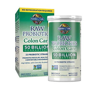 Garden of Life RAW Probiotics Colon Care Shelf Stable - 50 Billion CFU Guaranteed Garden of Life uk supplements
