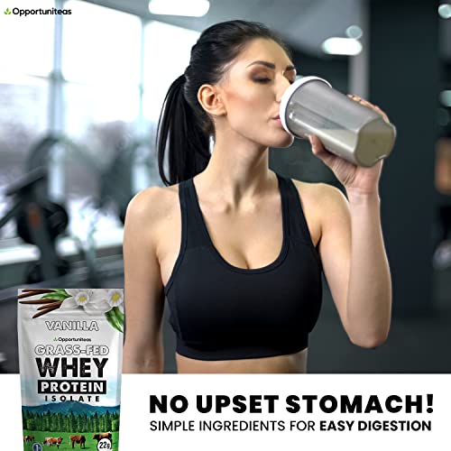 Opportuniteas Vanilla Whey Protein Powder - Grass Fed Whey Isolate + Real Sugar & Vanilla Opportuniteas uk supplements
