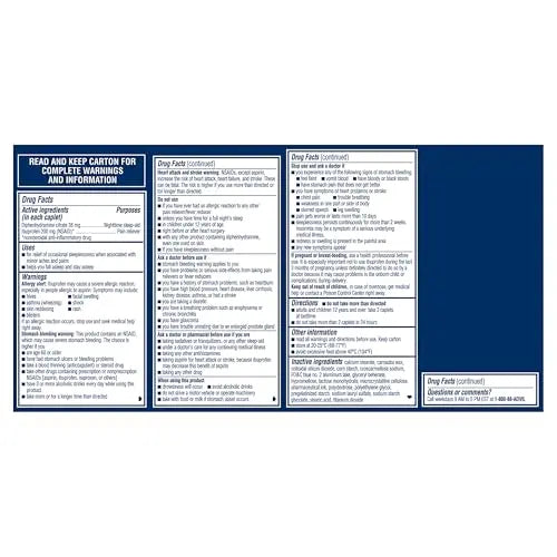 Advil PM Pain Reliever and Nighttime Sleep Aid, Pain Medicine with Ibuprofen for Pain Relief and Diphenhydramine Citrate for a Sleep Aid - 80 Coated Caplets Advil uk supplements