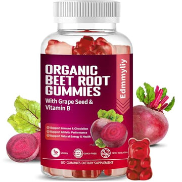 Organic Beet Root Gummies 1500mg for Men Women Beet Root for Athletic, Performance Edmmyliy uk supplements