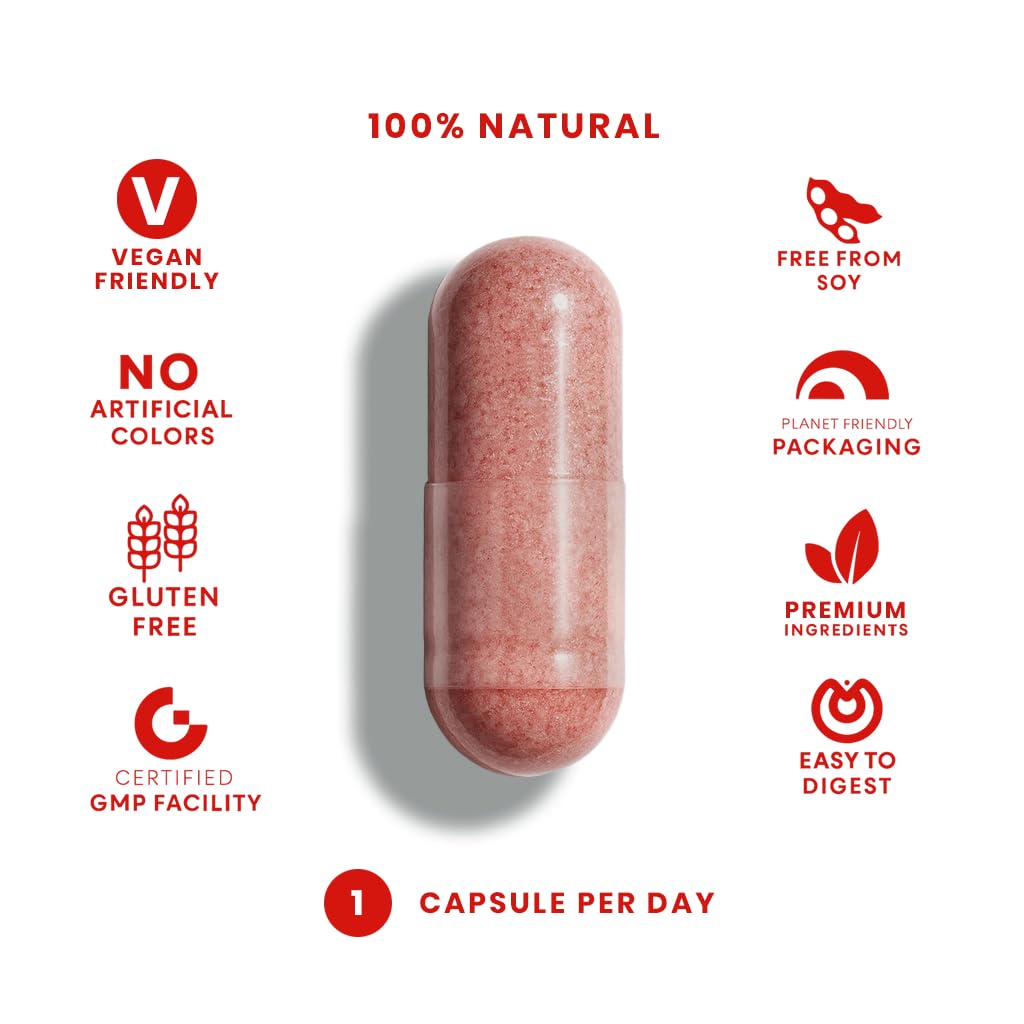 FeelGood Superfoods 1000mg Immune Support Capsules Made with 25 Organic Fruits and Vegetables, Strong Immunity Boosters with Vitamins A, C, D3, and Zinc, 60 Count FeelGood Superfoods uk supplements