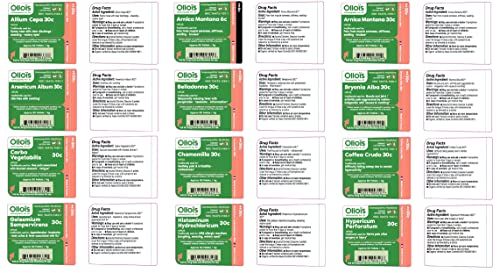 OLLOIS Homeopathy 20-Remedy Starter Kit (Organic & Lactose-Free OLLOÏS uk supplements