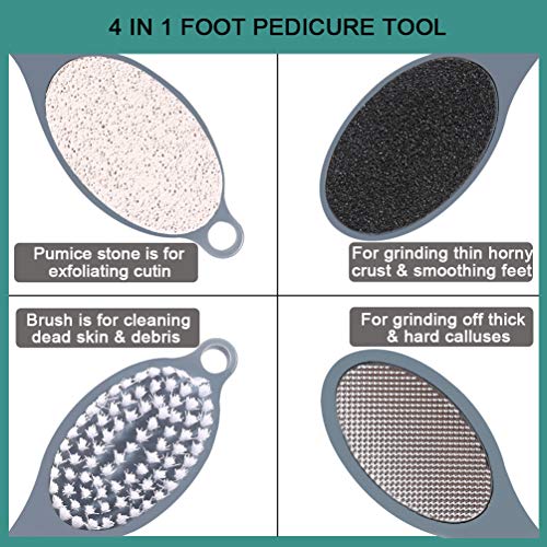 CAREHOOD Foot File Callus Remover - Multi Purpose 4 in 1 Feet Pedicure CAREHOOD uk supplements