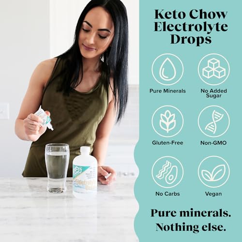 Keto Chow - Electrolyte Hydration Drops - Keto Diets & Intermittent Fasting - Immune Support Keto Chow uk supplements