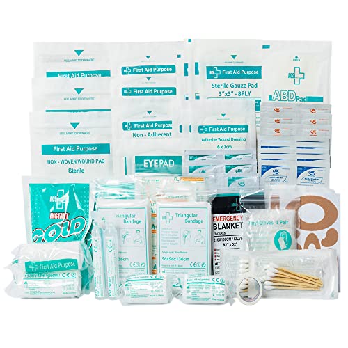 General Medi 160 Piece First Aid Kit Bag Refill Kit - Includes Eyewash, Instant Cold Pack General Medi uk supplements